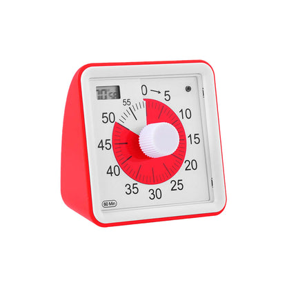 60-Minute Visual Timer Countdown Timer Time Management Tool for Sports Studying Red