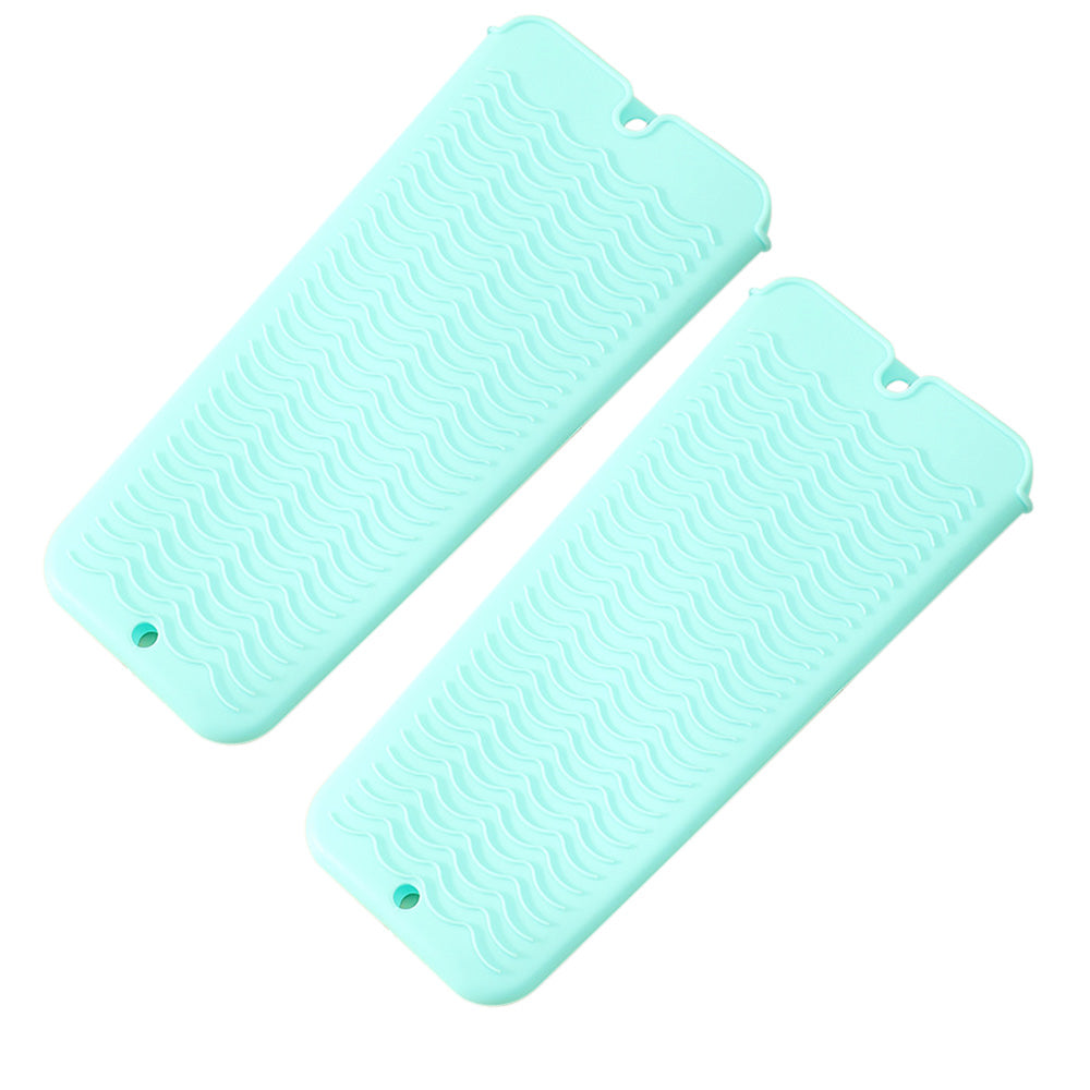 2-Pack Heat Resistant Silicone Pouch ââ‚?For Hair Styling Tools Storage Green