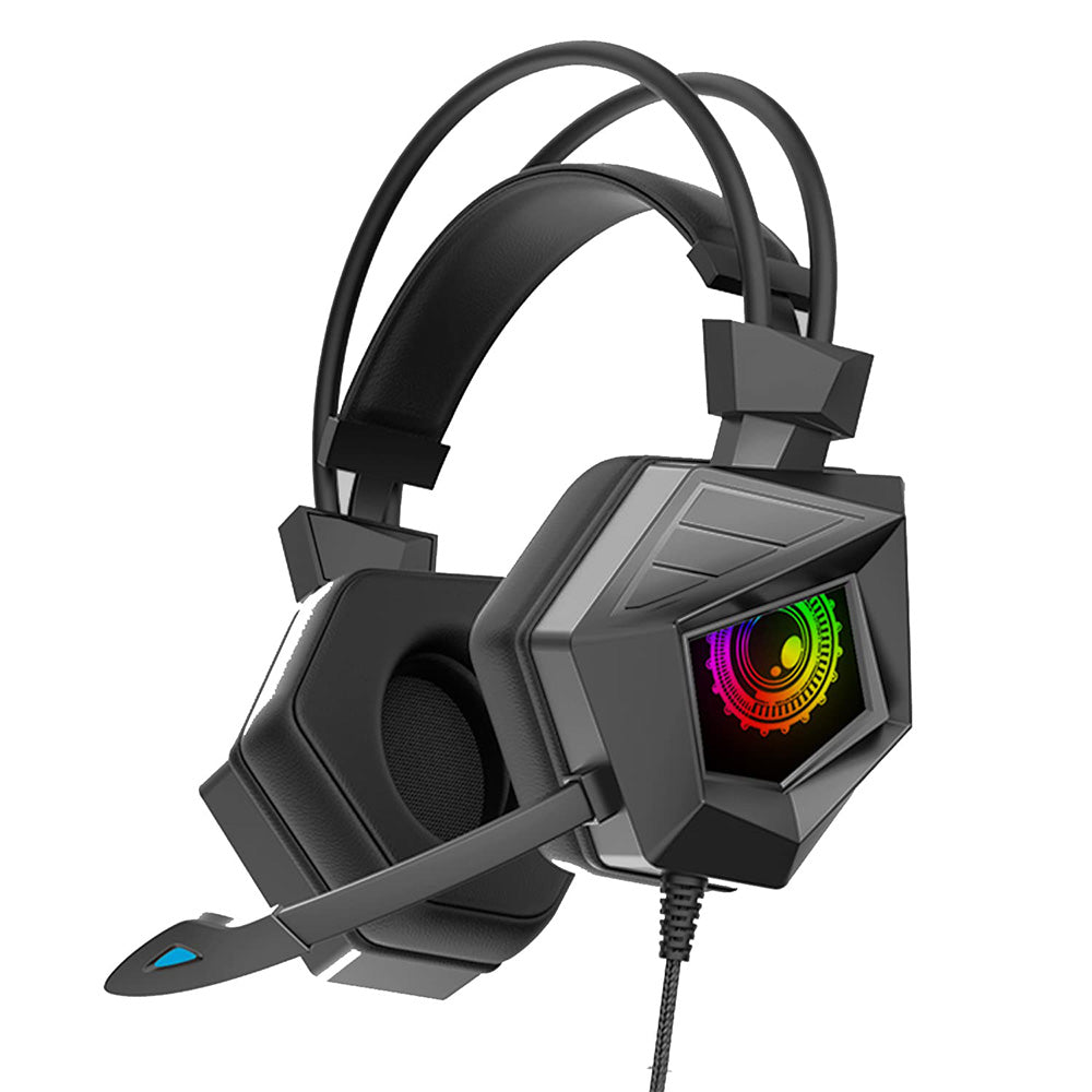 Wired RGB Gaming Headset with Microphone 3.5mm USB for PC PS5 Xbox