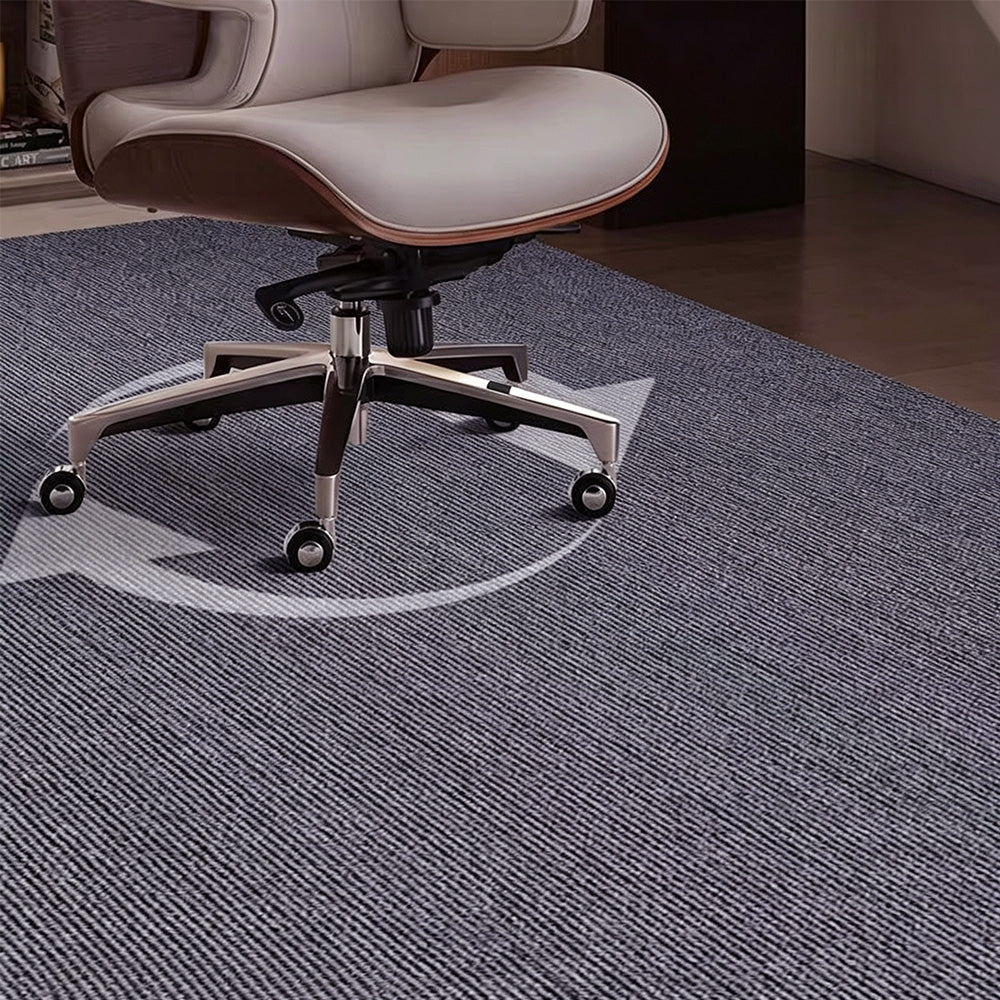 Round Office Chair Mat Anti Slip Floor Protector - Grey