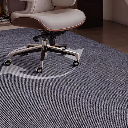 Round Office Chair Mat Anti Slip Floor Protector - Grey