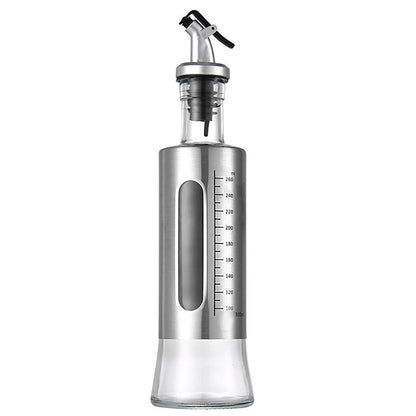 Glass Oil Dispenser with Capacity Markings