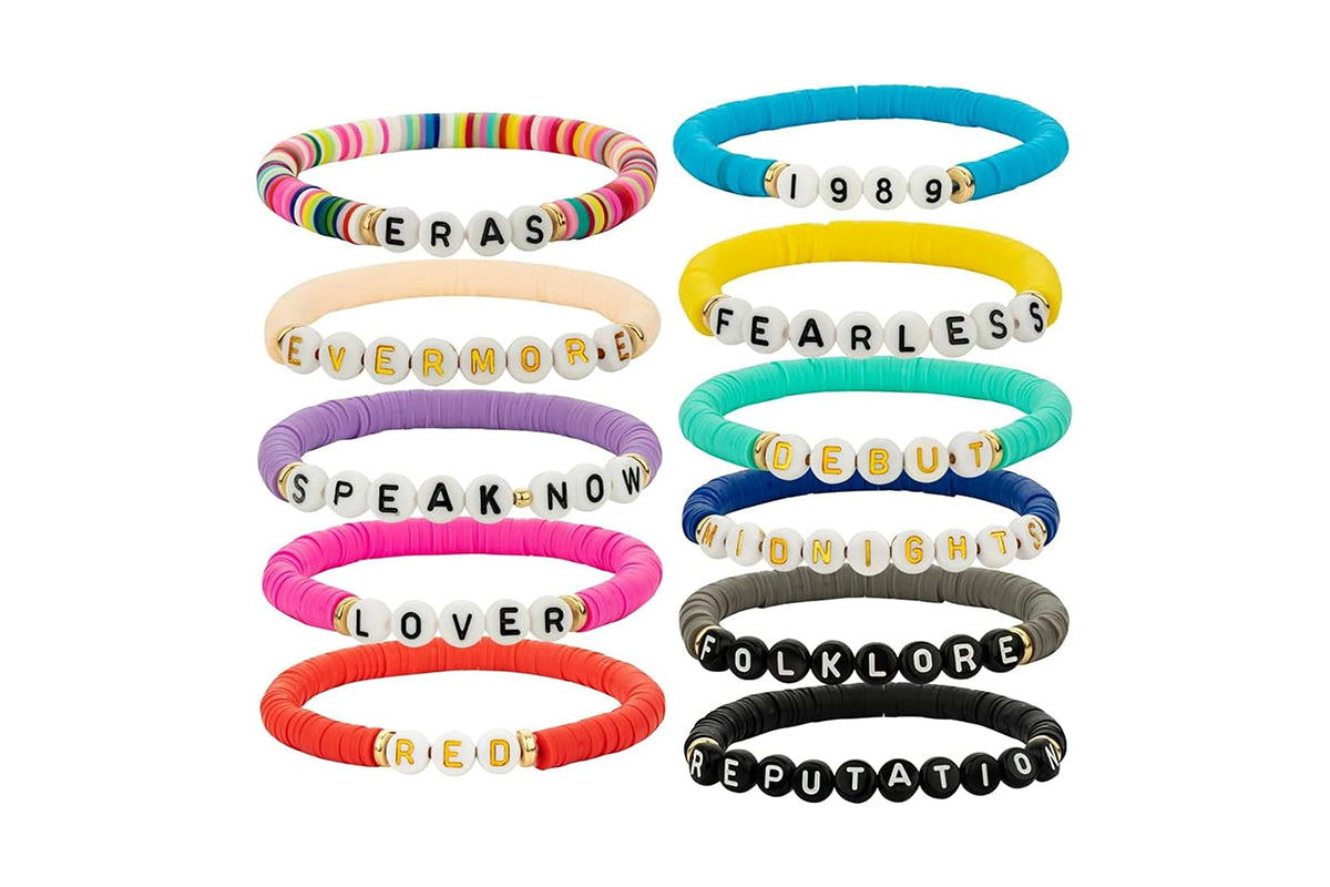 11Pcs Taylor Inspired Friendship Bracelets Set for Concert Outfit Album Inspired Fans Gift Merch