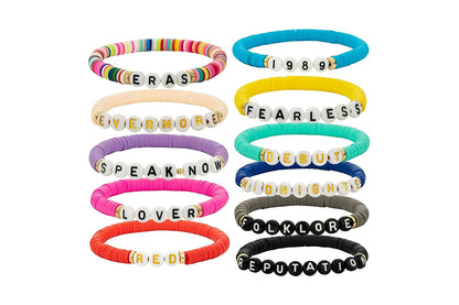 11Pcs Taylor Inspired Friendship Bracelets Set for Concert Outfit Album Inspired Fans Gift Merch