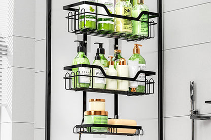 Over The Door Shower Caddy Bathroom Hanging Organizer Shampoo Holder Soap Holder