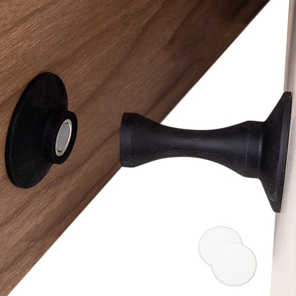 Magnetic Silicone Door Stopper â€?Strong Holder for Bottom of Door Black