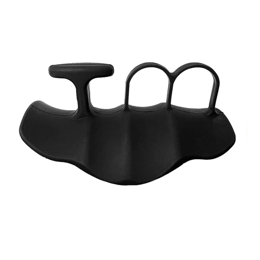 2Pcs Anti-Slip Workout Grips Ergonomic Silicone Weightlifting Gloves for Pull-Ups Gym Training Exercise Black