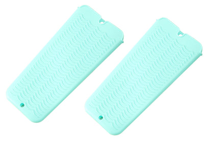 4 Pack Heat Resistant Silicone Pouch for Hair Styling Tools-Green