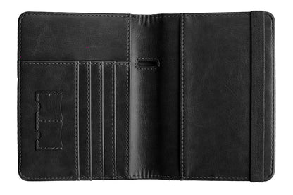 RFID Blocking Passport Wallet Water Resistant Travel Document Organizer -Black