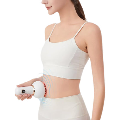 Electric Gua Sha Massager 9-Level Heat Cupping Massage Tool for Legs Arms Belly Body Beige