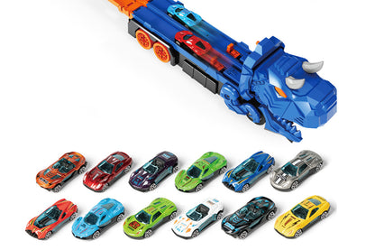 Dinosaur Car Truck Toys Set - Blue