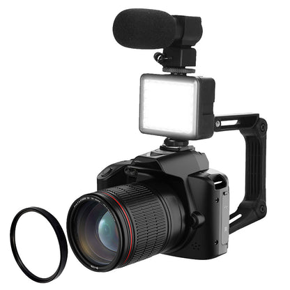 4K 64MP WiFi Dual Lens Digital Camera with Night Vision- Black
