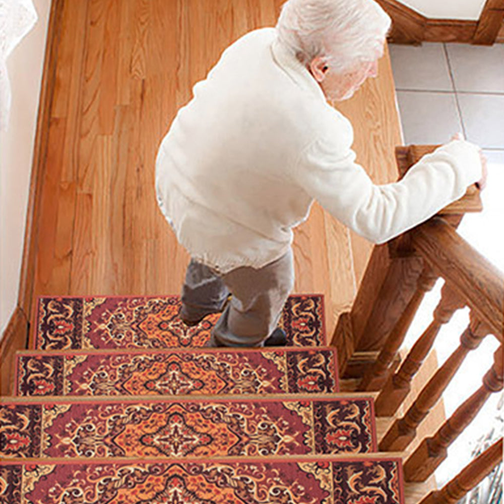 5Pcs Self Adhesive Carpet Stair Tread Stair Mat - Style 1