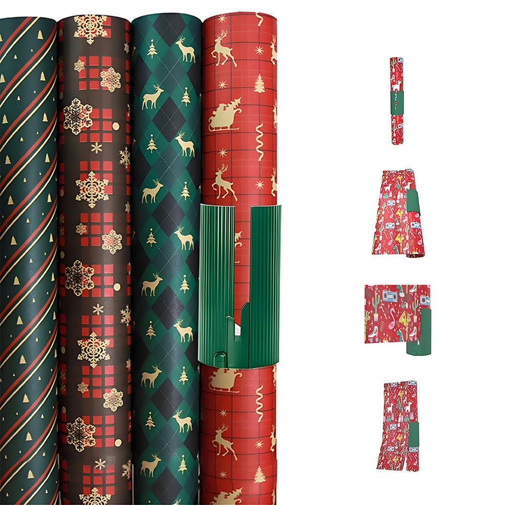 2Pcs Christmas Wrapping Paper Cutter Tools Kraft Paper Slitter Cutting Tools