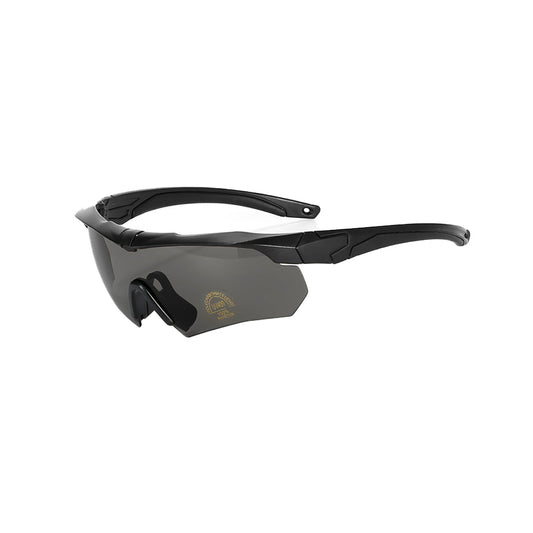 Tactical Glasses Outdoor Sports Goggles with 2 Replacement Lenses Black