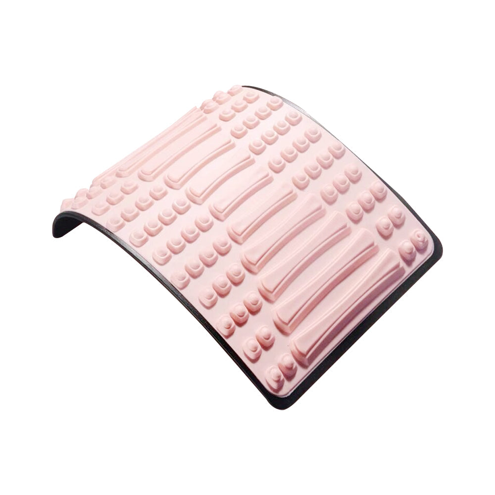 Back Stretcher Adjustable Back Neck Lumbar Support Board Pink