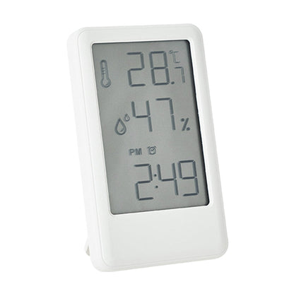 Multi-functional Digital Humidity Indoor Hygrometer Thermometer Temperature Meter Alarm Clock White