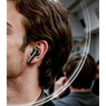 Wireless Earbuds Bluetooth Headphones with ANC Noise Cancelling and LED Display Case-Black