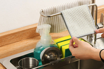 Stainless Steel Storage Rack Holder Expandable Sink Caddy Organizer