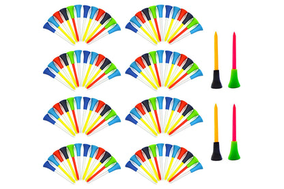 100Pcs 83mm Rubber Golf Tees for Reducing Spin and Improving Accuracy