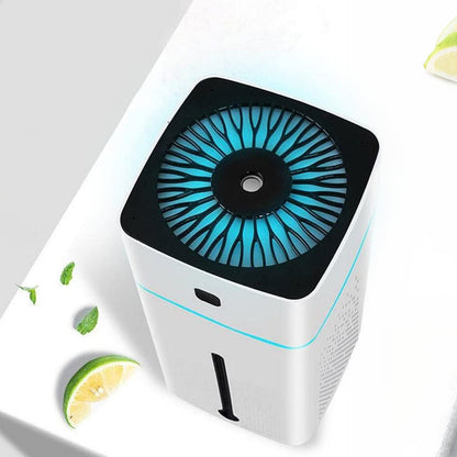 1L Ultrasonic Air Humidifier Cool Mist with 7 Color LED Light for Bedroom Office Desktop Home-White