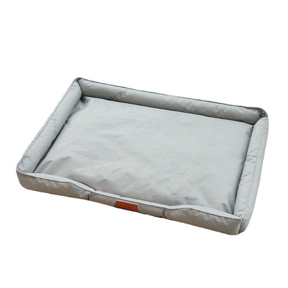 Square Raised Edge Oxford Fabric Sofa Pet Bed - Grey