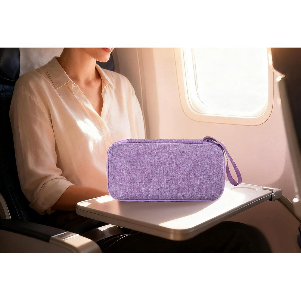 Insulin Cooler Travel Case EVA Insulation Travel Medicine Kit for Diabetes Care-Purple