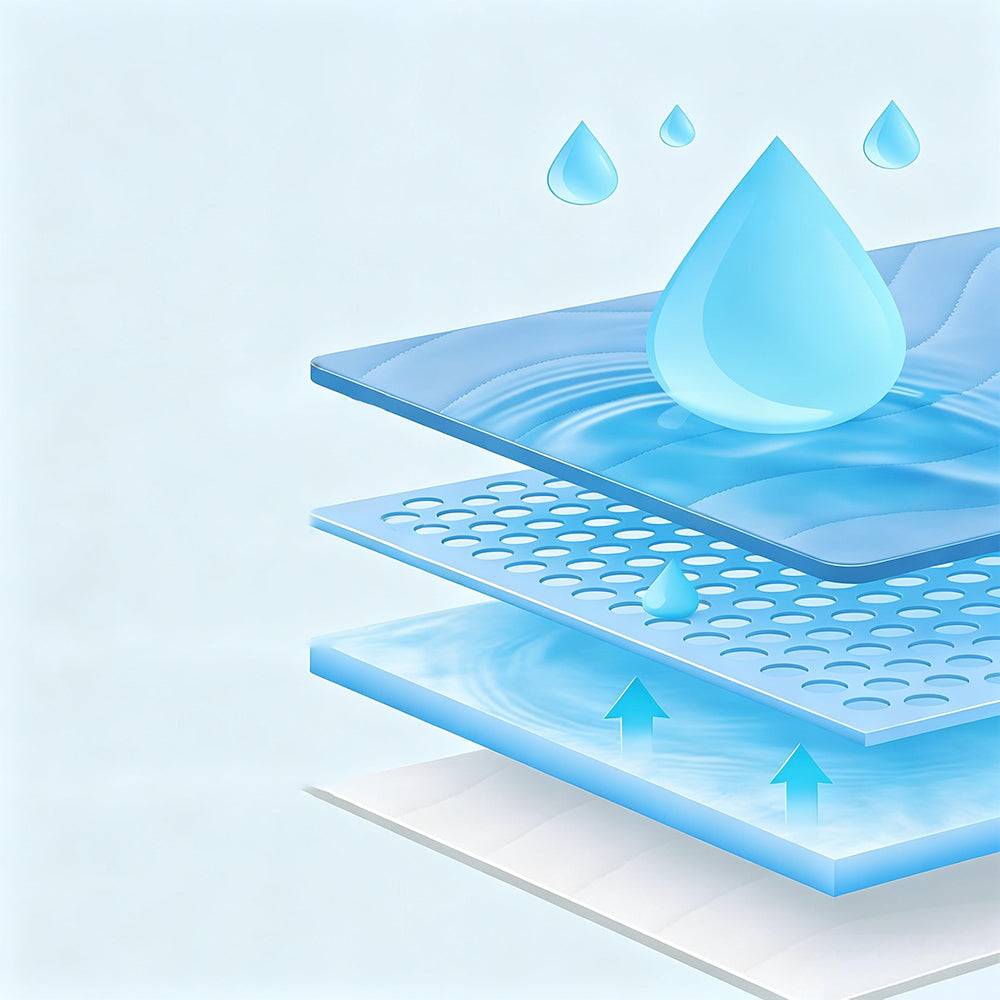 Waterproof Absorbent Underpad-Blue