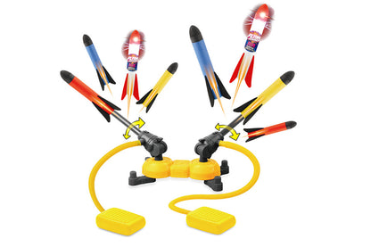 Dueling Rocket Launcher Toys With 8 Rockets Foam Blaster Toy Set For  Little Ones