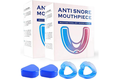 2Pcs Anti Snore Mouthpiece Mouth Guard Stop Snoring Grinding Sleep Aid Mouthguard