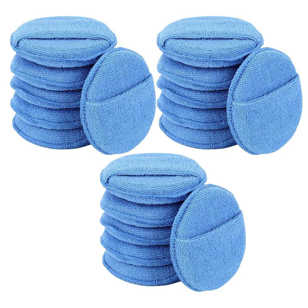 18Pcs Car Wax Applicator Pads Microfiber Sponge for Polishing Cleaning