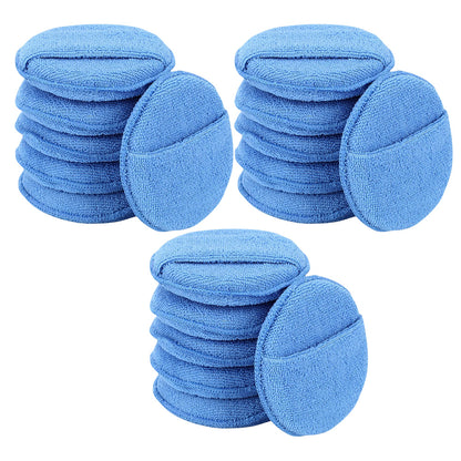 18Pcs Car Wax Applicator Pads Microfiber Sponge for Polishing Cleaning