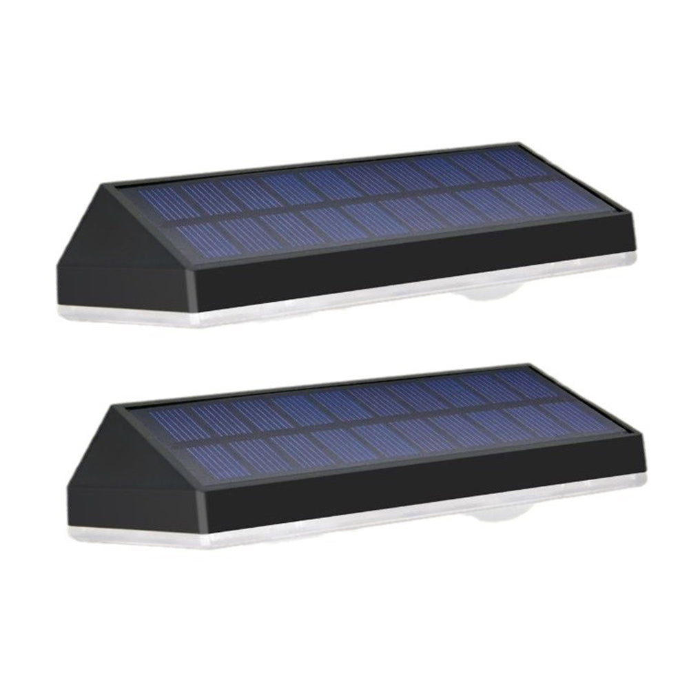 2Pcs Outdoor Solar Fence Lights Step Lights Garden Lights Solar Lamp