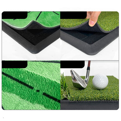 Replaceable Golf Practice Mat Set for Swing Path Feedback Training