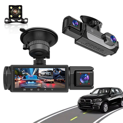 3-in-1 Mini Dash Cam for Cars ¨C Night Vision with Loop Recording