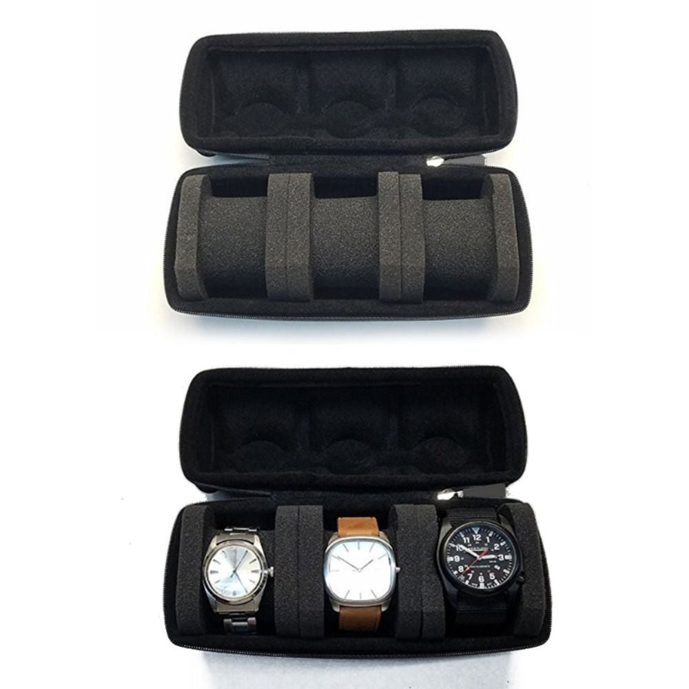Portable Watch Storage Box Travel Organizer Watch Roll Display Case Style 1