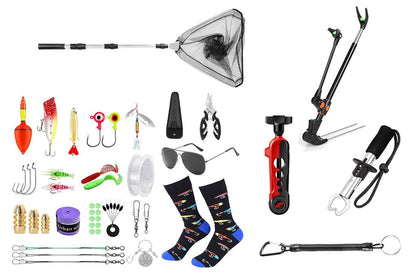 Fishing Advent Calendar 2025 Fishing Accessories Kit Christmas Countdown Gifts