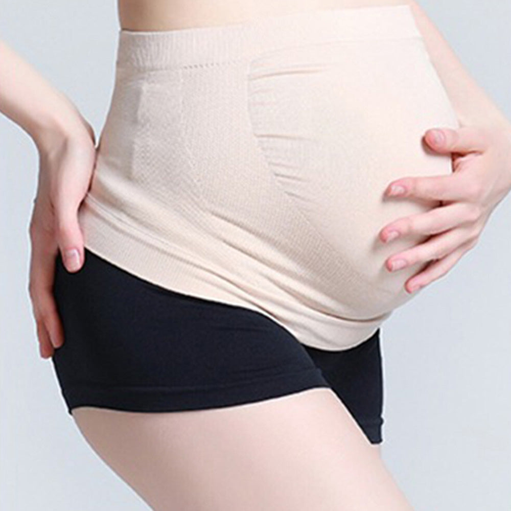 Maternity Belly Support Band Pregnancy Back Pain Relief Adjustable Belly Brace Nude