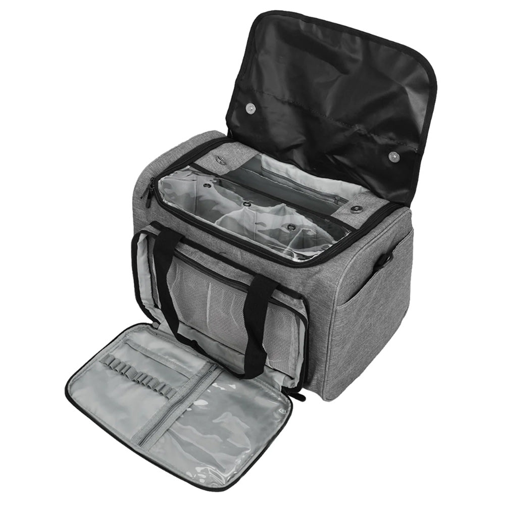 Knitting Storage Bag Wool Tote Crichet Hook Needles Accessories Organizer-Grey