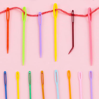 19 Pcs Yarn Needles Set Assorted Yarn Needles Bent Tapestry Needle Weaving Needle Darning Needles