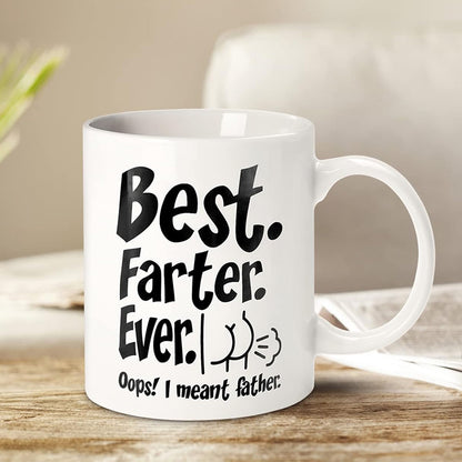 325ml Funny Coffee Mug with Handle Tea Cup-Black