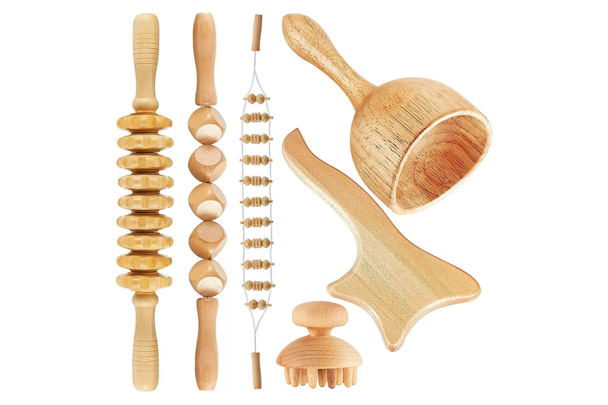 Wood Therapy Massage Lymphatic Drainage Anti Cellulite Massager for Body Shaping