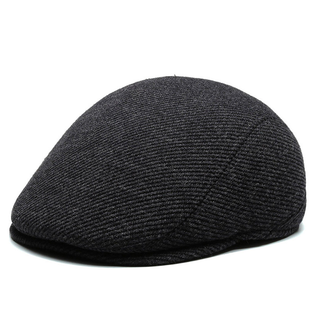 Men¡¯s Woolen Hat Flat Cap Retro Fashion Cap Golf Driving Beret Hat