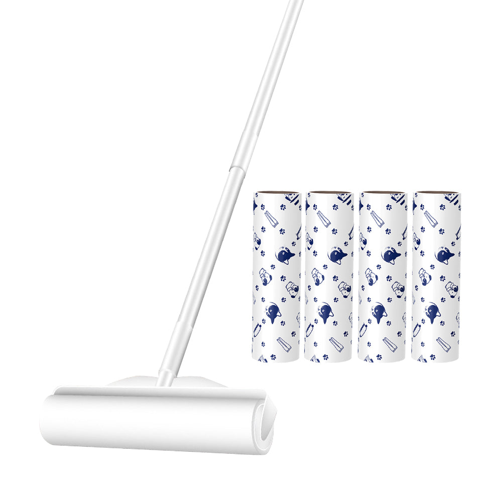 24cm Lint Roller with 3 Detachable Length Pole for Hair Cleaning