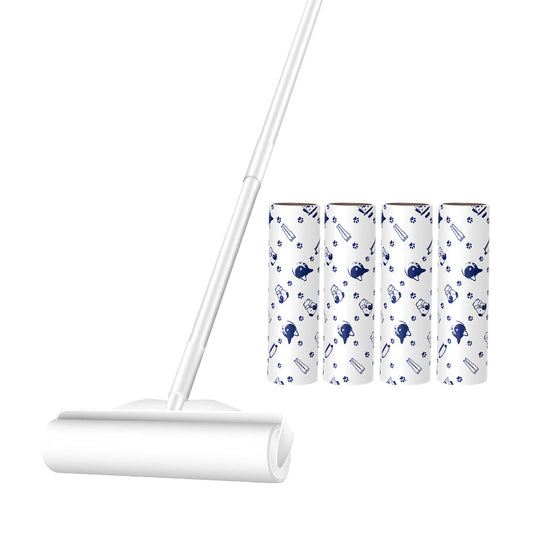 24cm Lint Roller with 3 Detachable Length Pole for Hair Cleaning