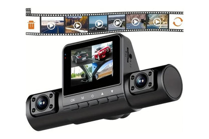 4-Channel 1080P HD Dash Cam Front and Rear Inside Left Right Car Dash Camera with 64GB Card