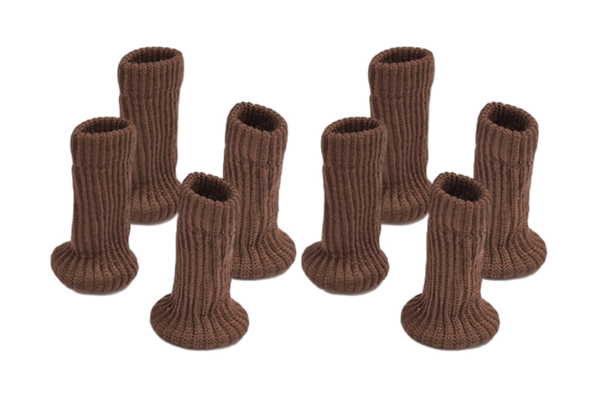 8Pcs Knitted Table Chair Leg Socks Sleeve Floor Protector Furniture Feet Cover