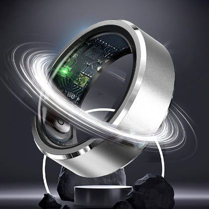 Gesture Control Smart Ring Waterproof Health Tracker - Silver
