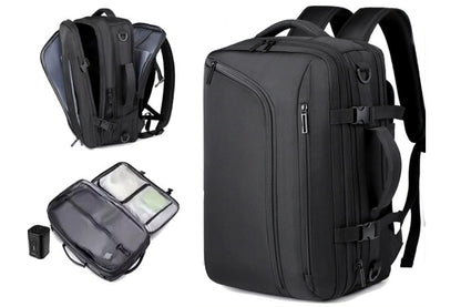 Vacuum Backpack with Pump Compression Travel Business Backpack with Laptop Sleeve