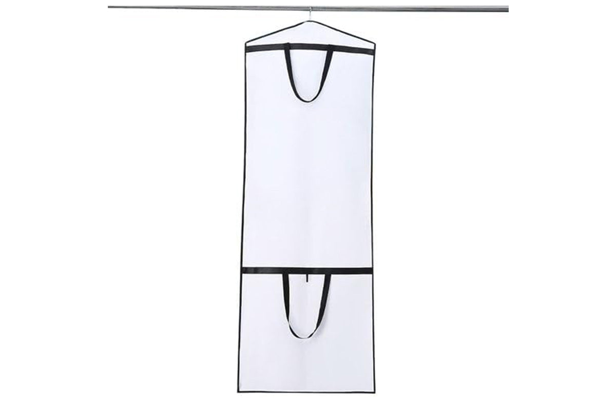 Portable Wedding Dress Garment Bag - White